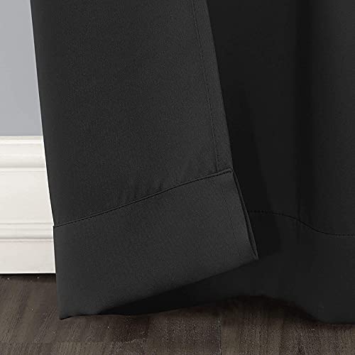 Plain Blackout Curtain - Black