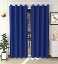 Plain Blackout Curtain - Blue