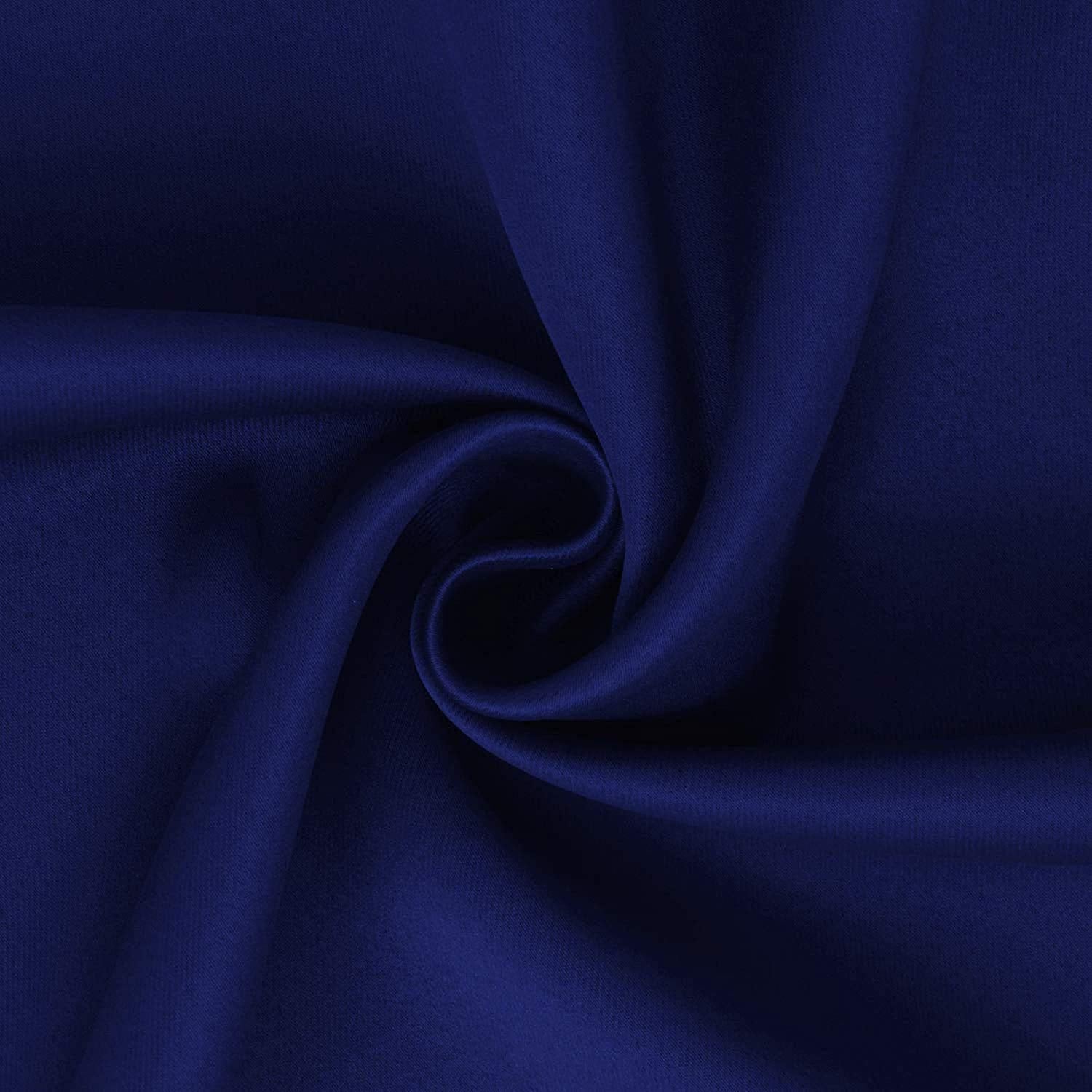 Plain Blackout Curtain - Blue