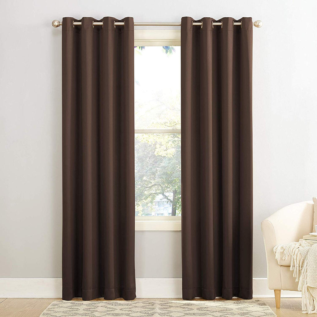 Plain Blackout Curtain - Coffee