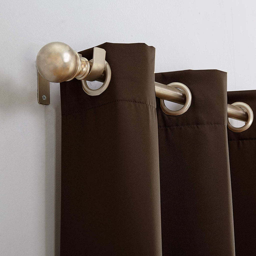 Plain Blackout Curtain - Coffee