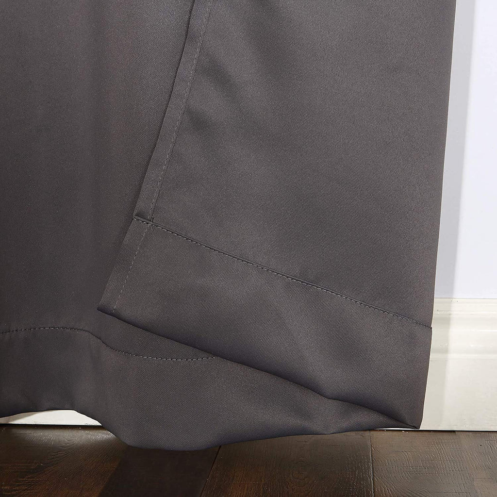 Plain Blackout Curtain - Grey
