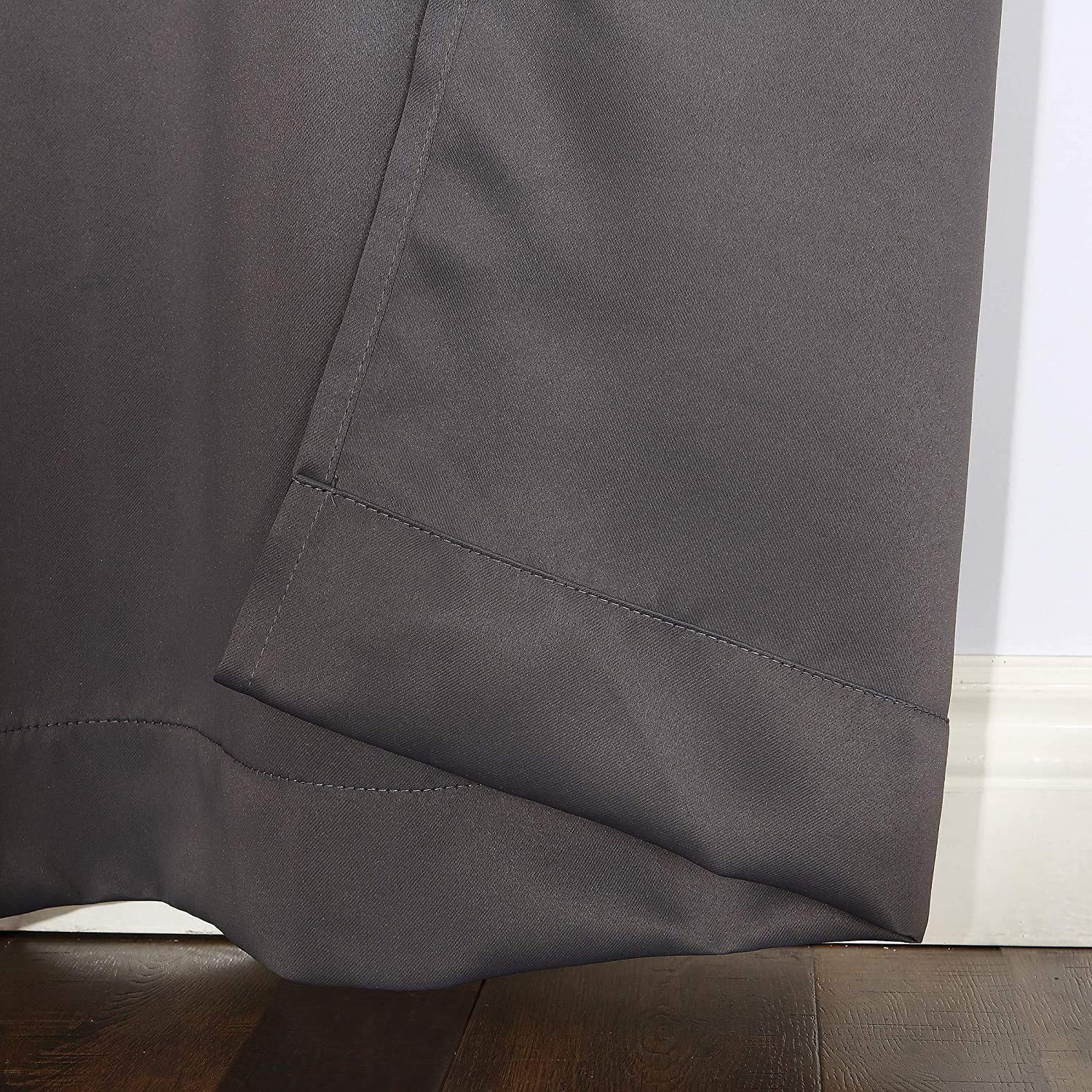 Plain Blackout Curtain - Grey