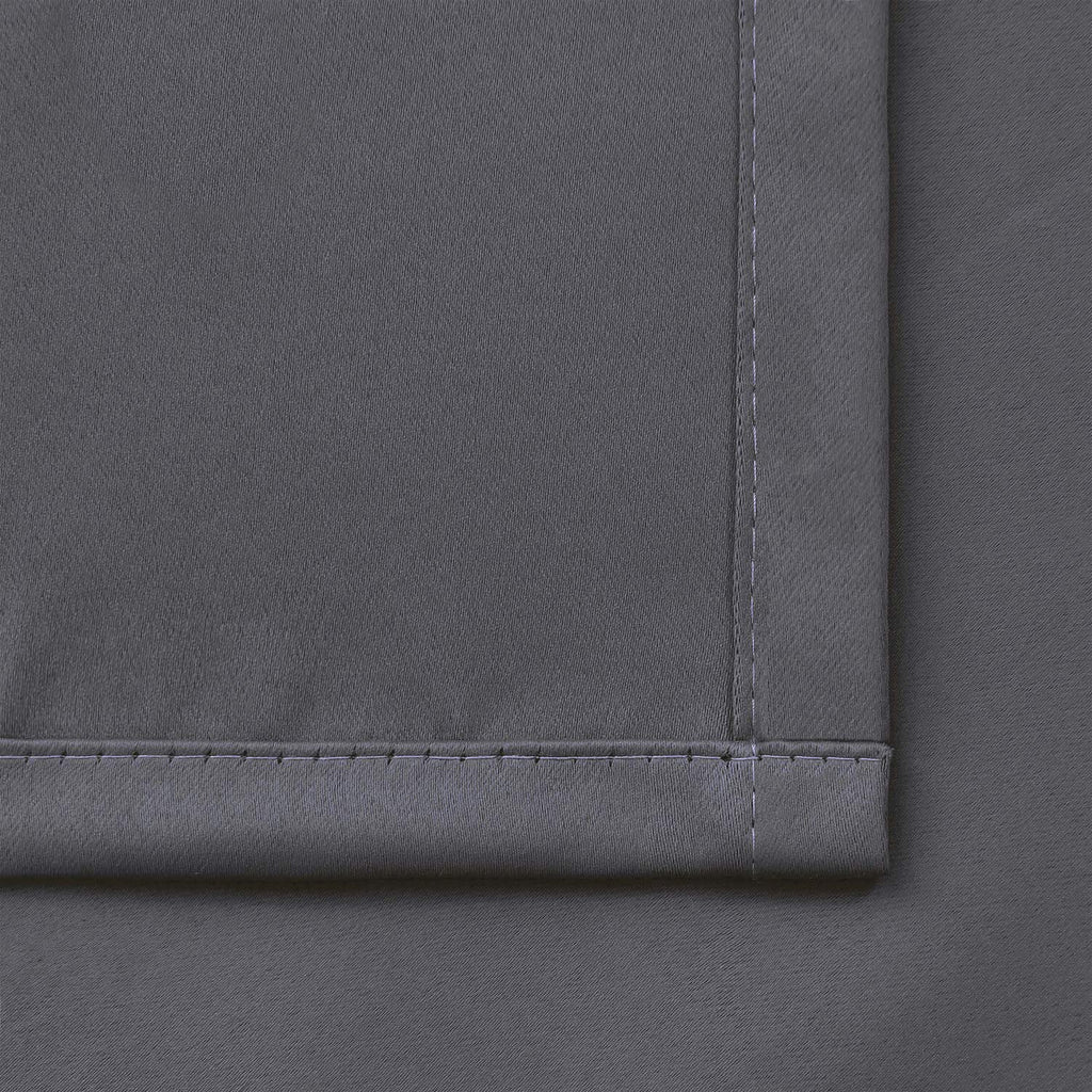 Plain Blackout Curtain - Grey