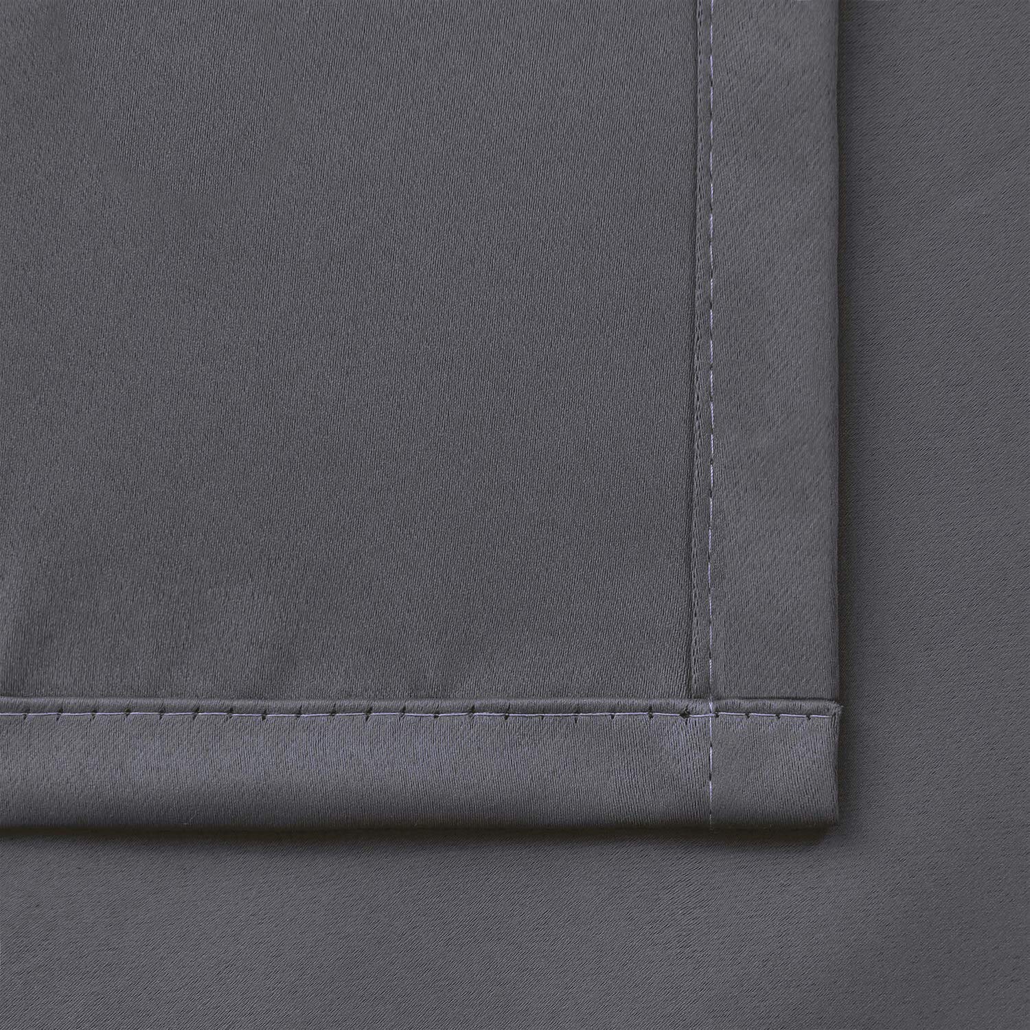 Plain Blackout Curtain - Grey