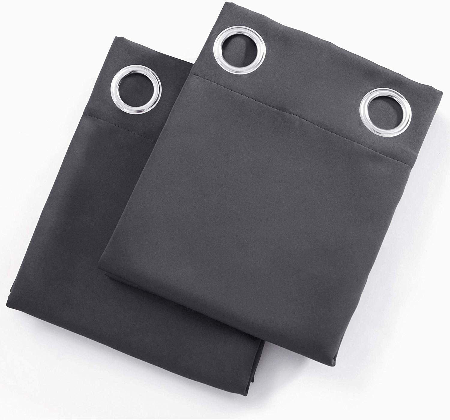 Plain Blackout Curtain - Grey
