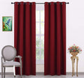 Plain Blackout Curtain - Maroon