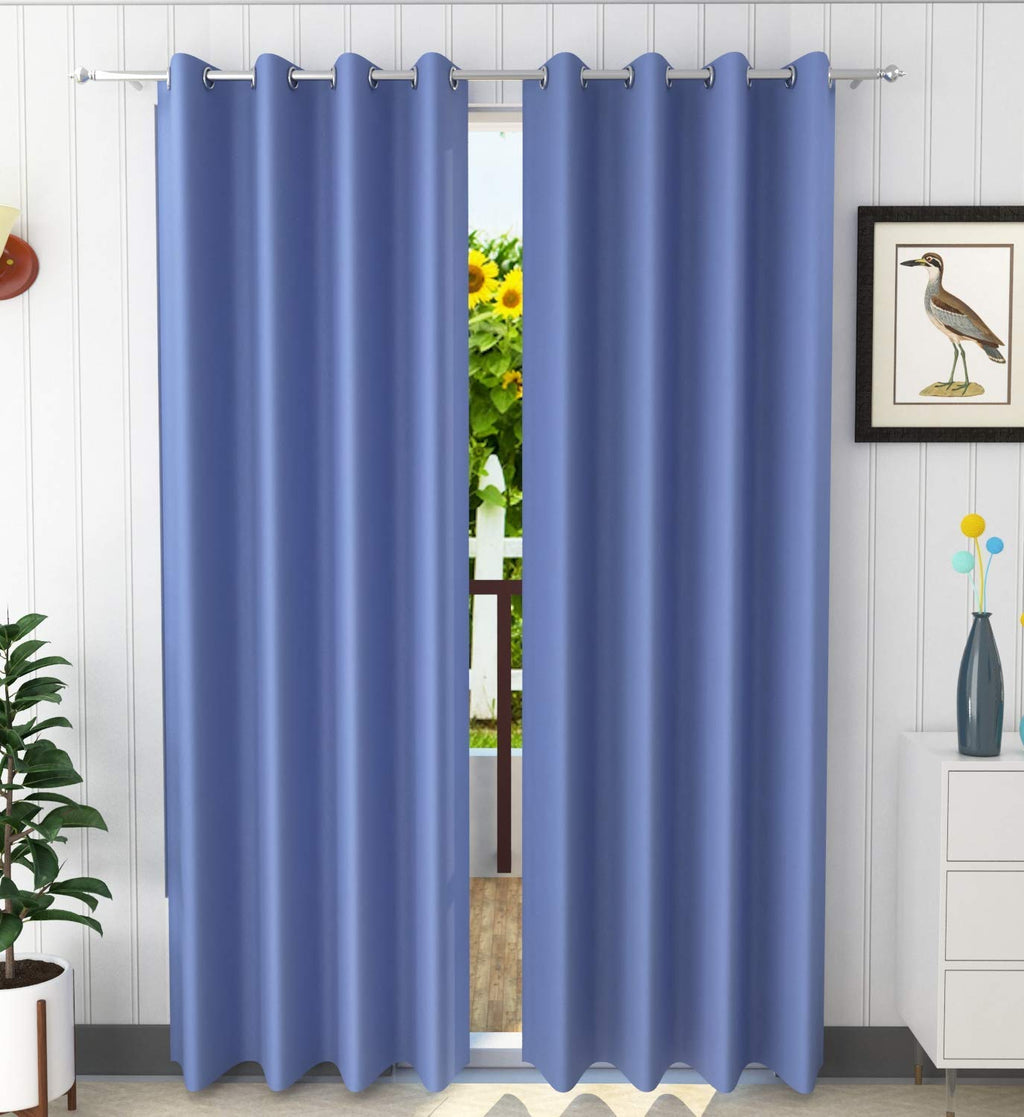 Plain Blackout Curtain - SkyBlue
